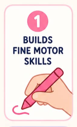 Coloring Helps Build Fine Motor Skills