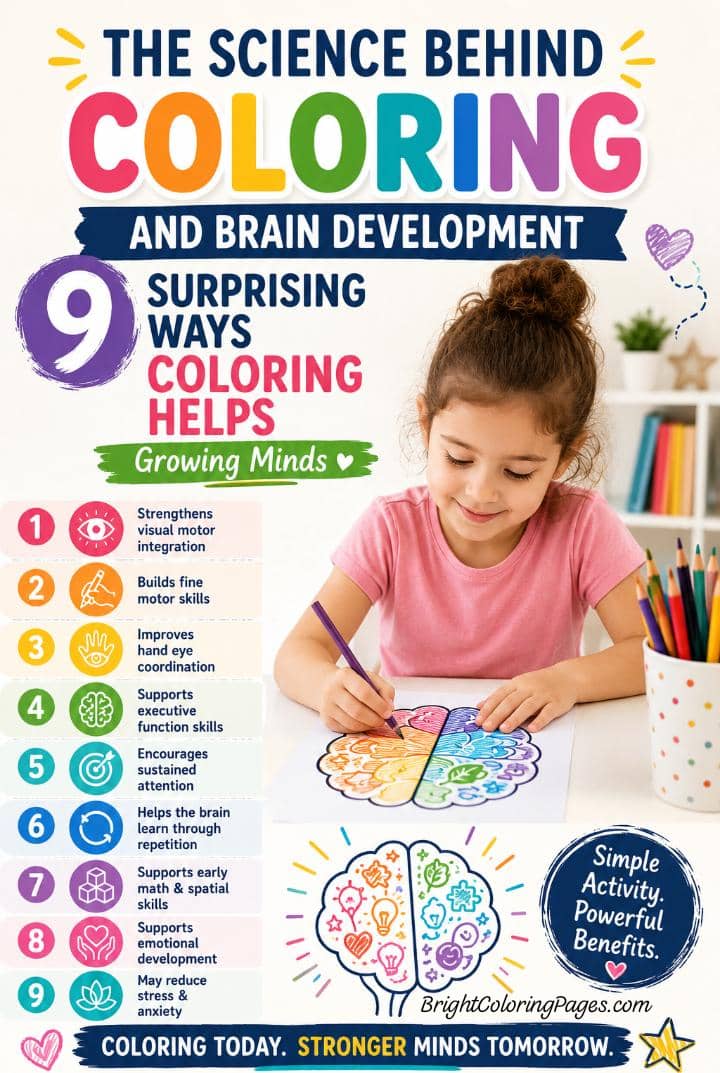 The Science Behind Coloring and Brain Development: 9 Surprising Ways Coloring Helps Growing Minds