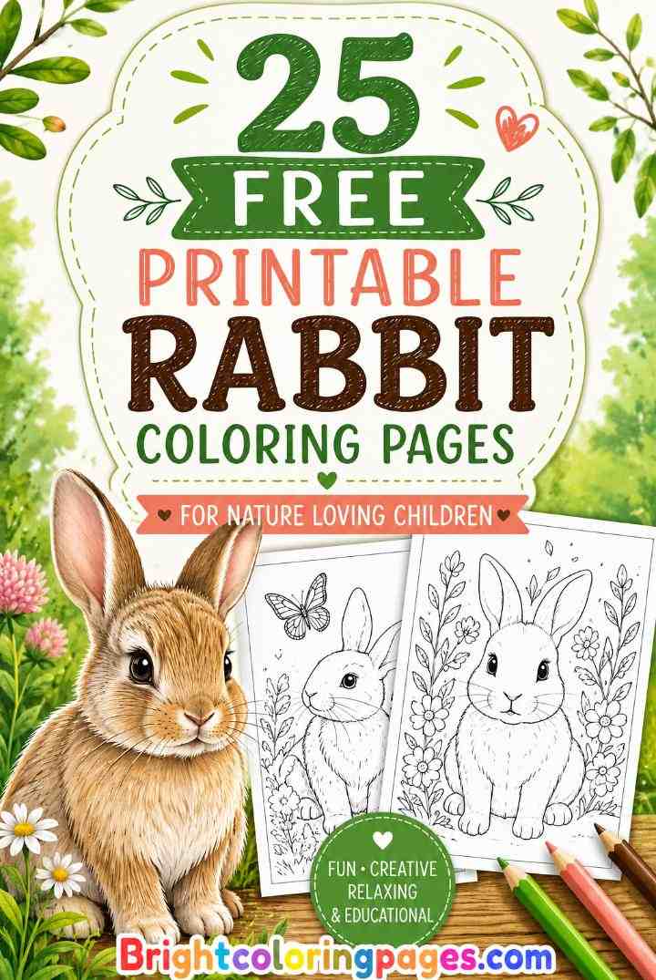25 Rabbit Coloring Pages For Nature Loving Children