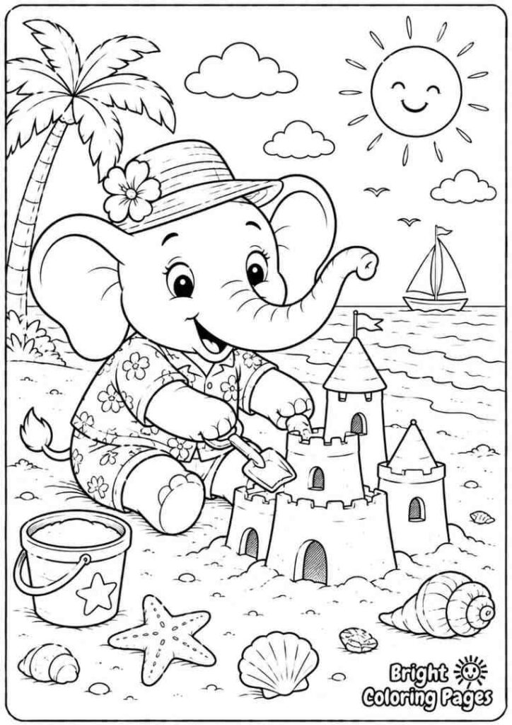 Elephant at the Beach