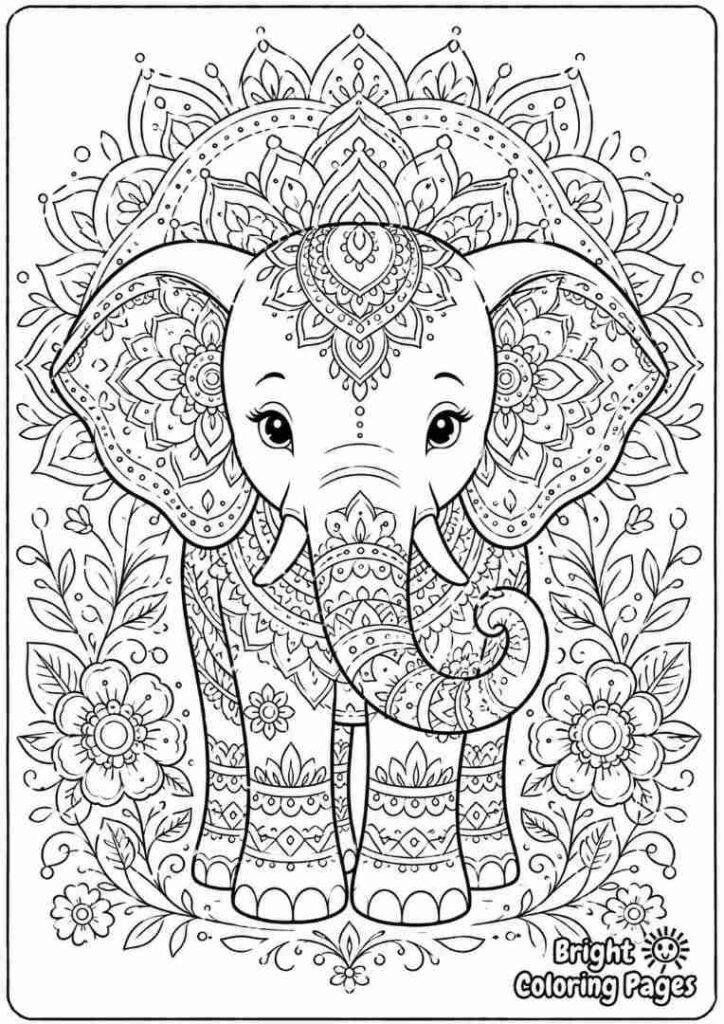 Mandala Elephant