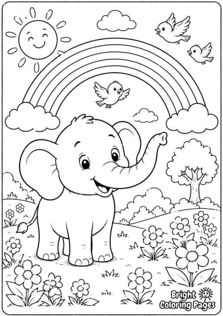 Elephant and Rainbow