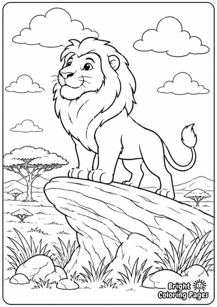 Lion King on a Rock