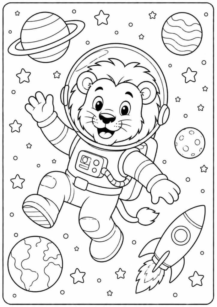 Lion Astronaut