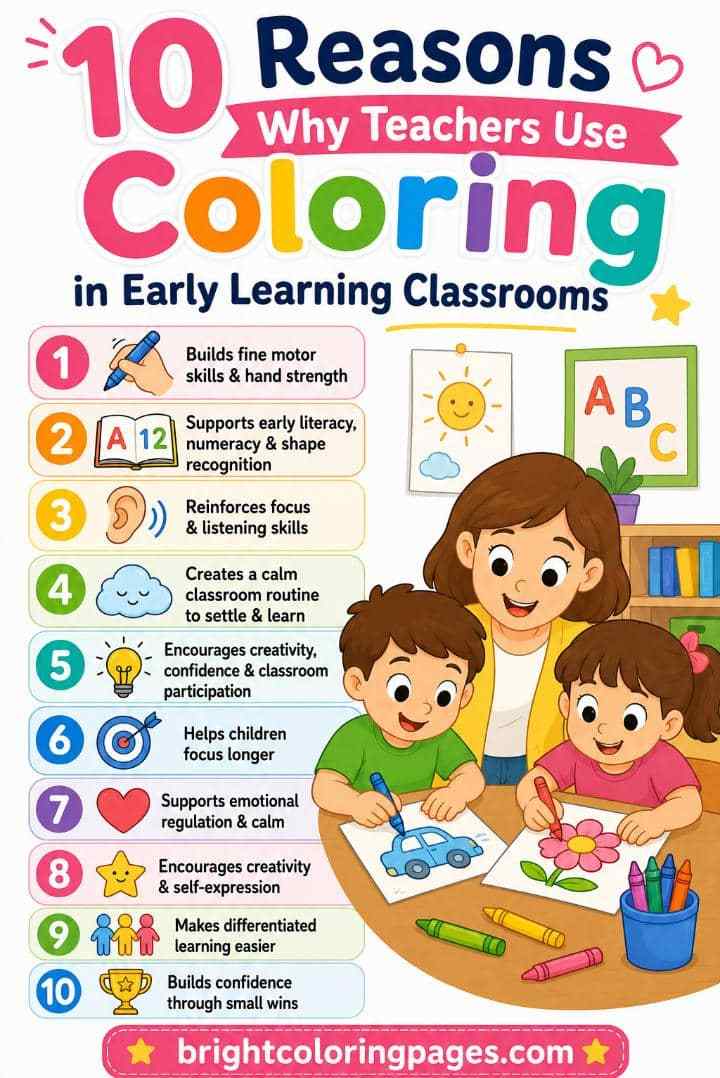 10 Reasons Why Teachers Use Coloring in Early Learning Classrooms