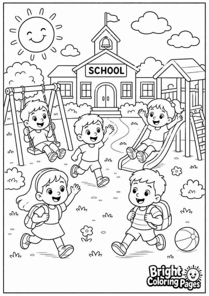 Playground Fun coloring page