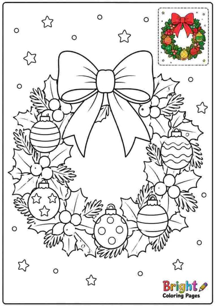 Christmas Wreath with Bow