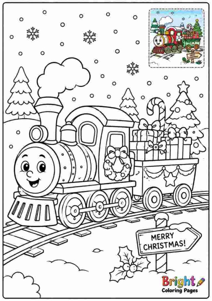 Christmas Train with Presents