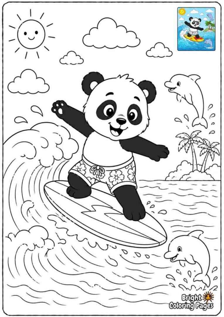 Panda Surfing