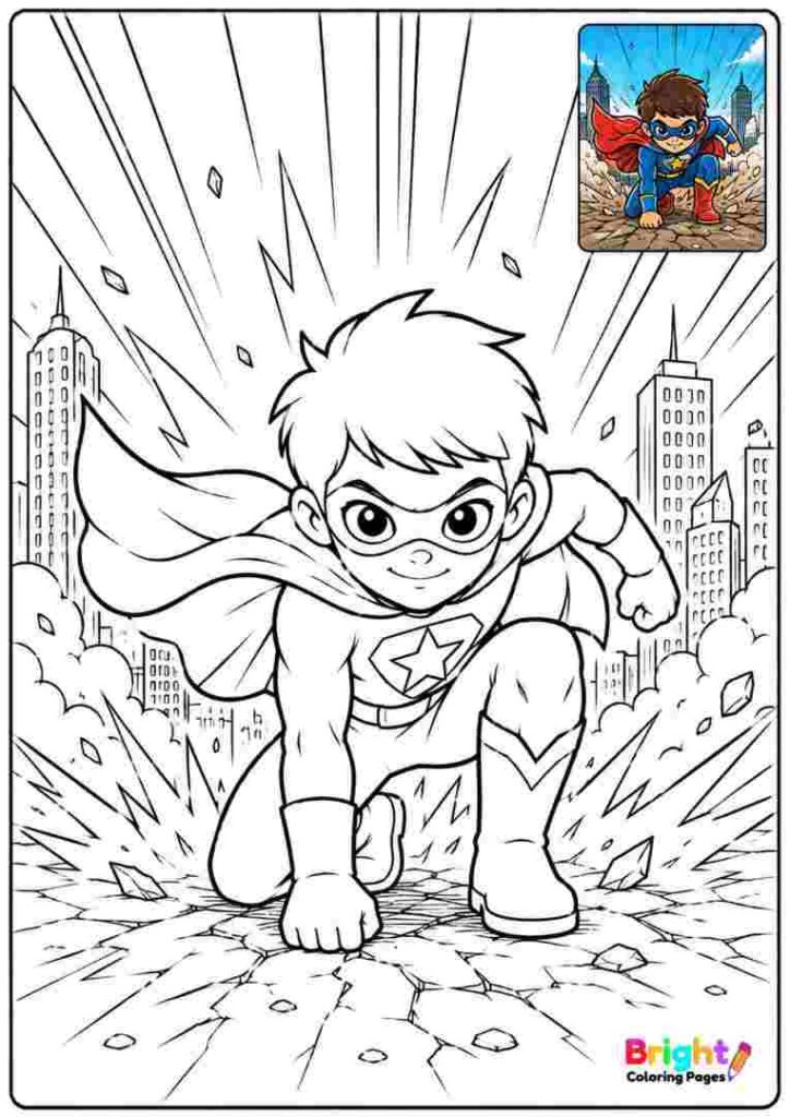 Superhero Landing Pose