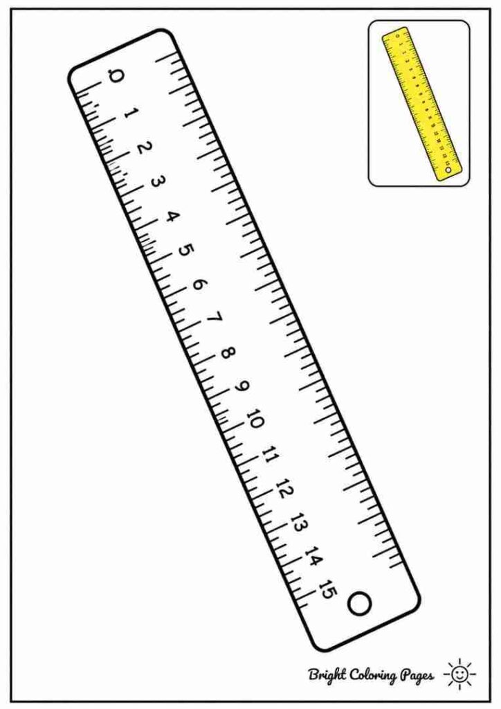 Ruler Coloring Page