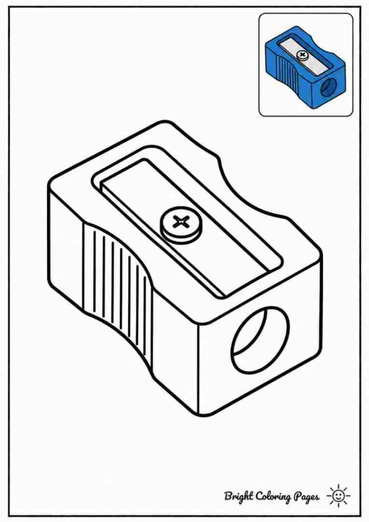 Sharpener Coloring Page for kids