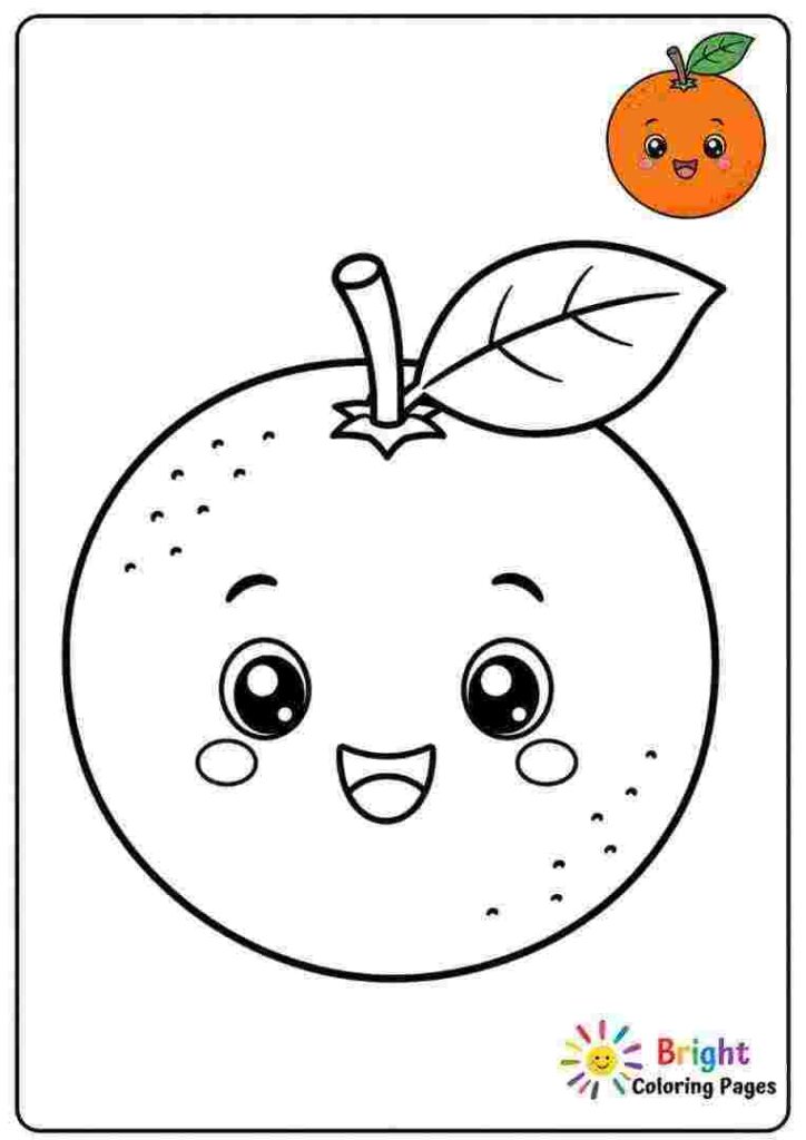 Orange Coloring Page