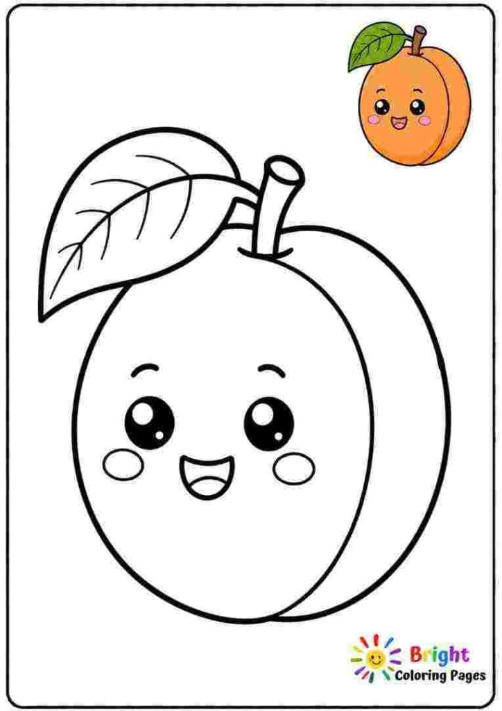 Apricot Coloring Page