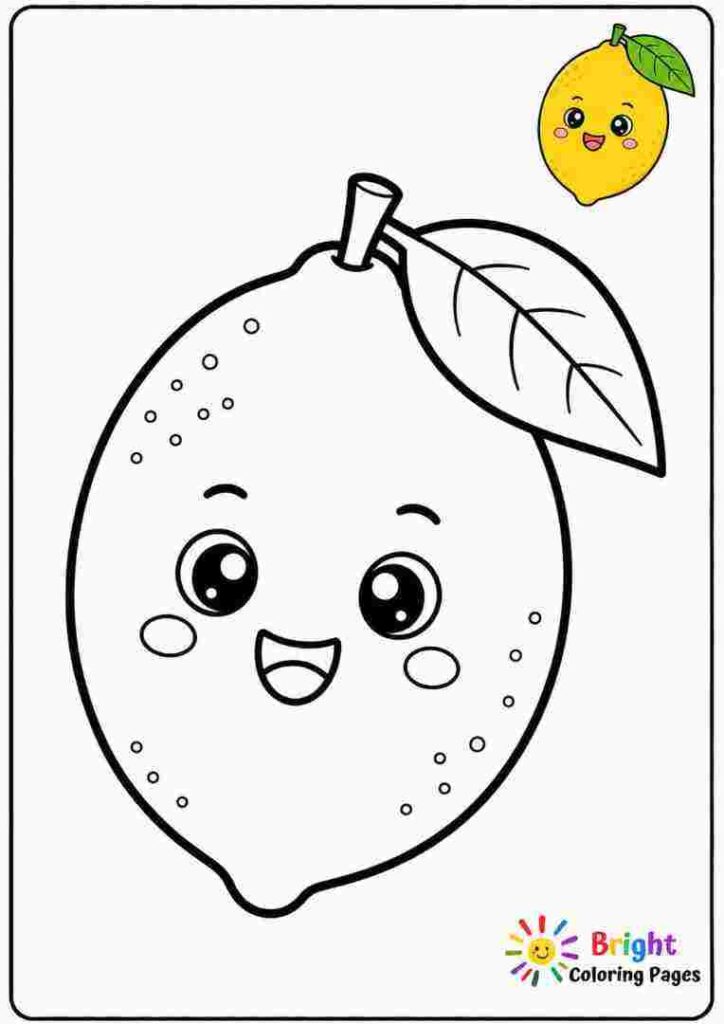 Lemon Coloring Page