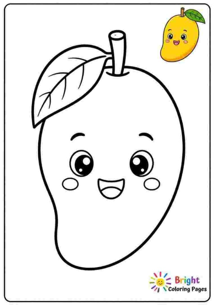 Mango Coloring Page