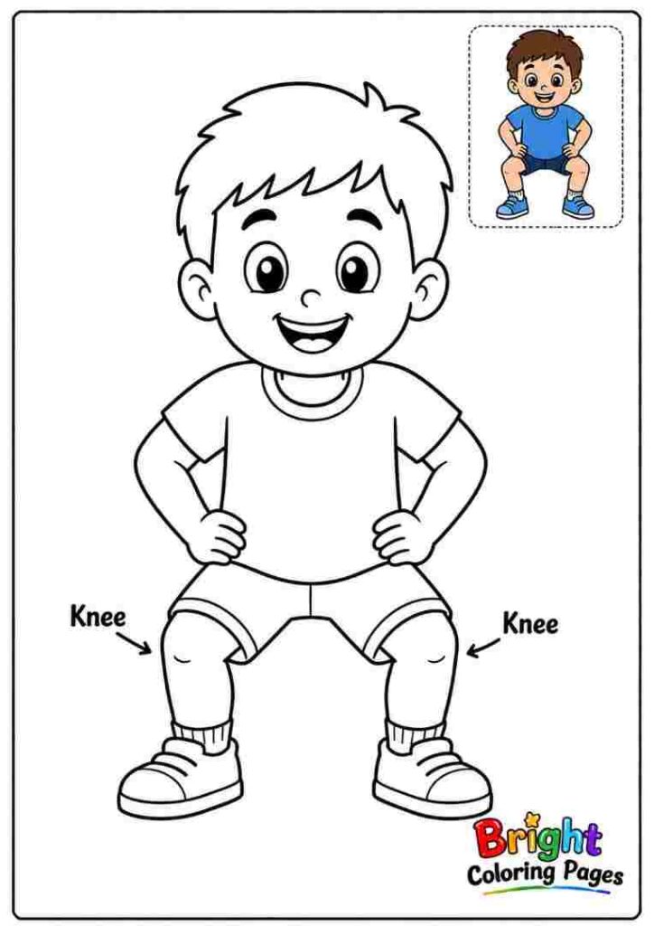 Knees Coloring Page