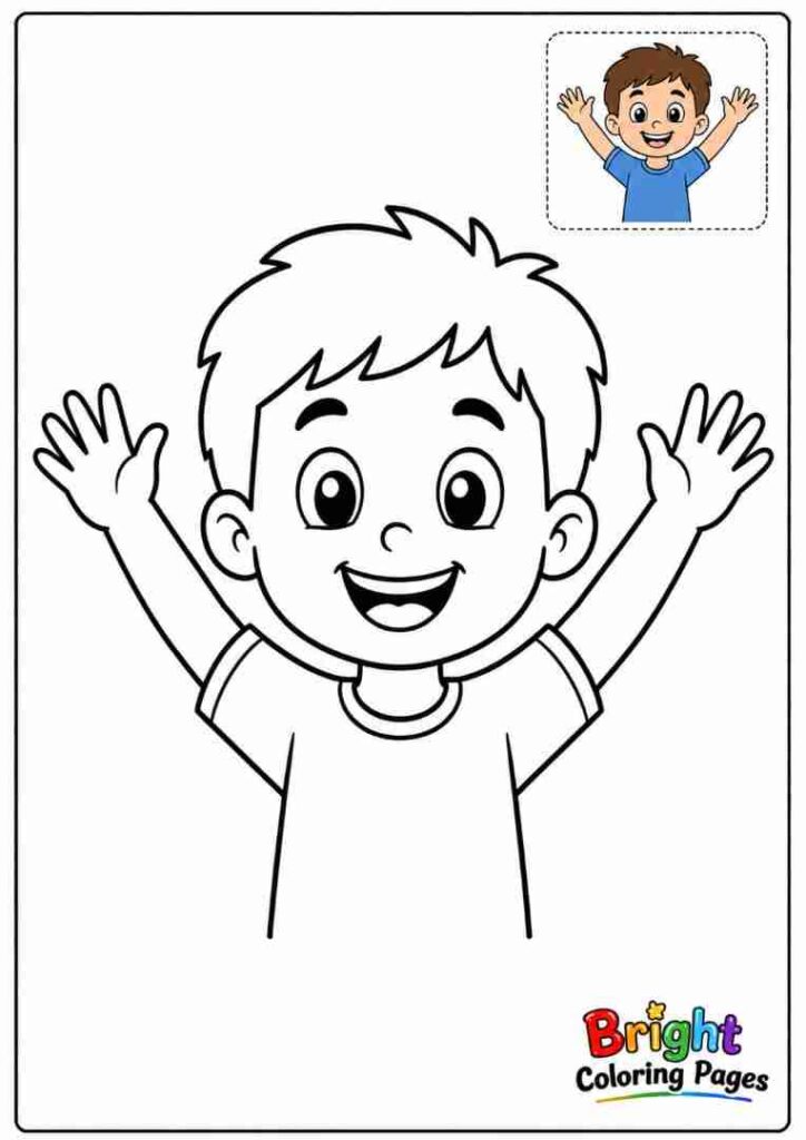 Arms Coloring Page for kids