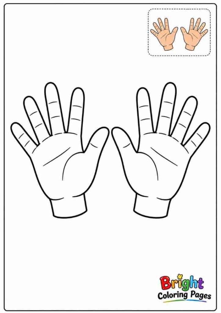 Hands Coloring Page