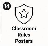 Classroom Rules Posters