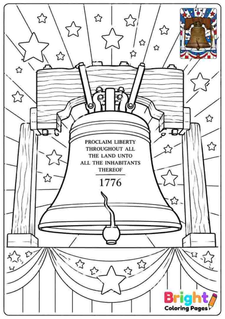 Liberty Bell Coloring Page