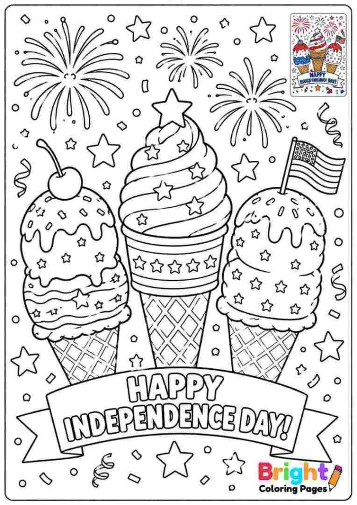 Ice Cream and Fireworks Page