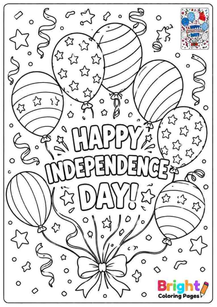 Balloons and Streamers Page
