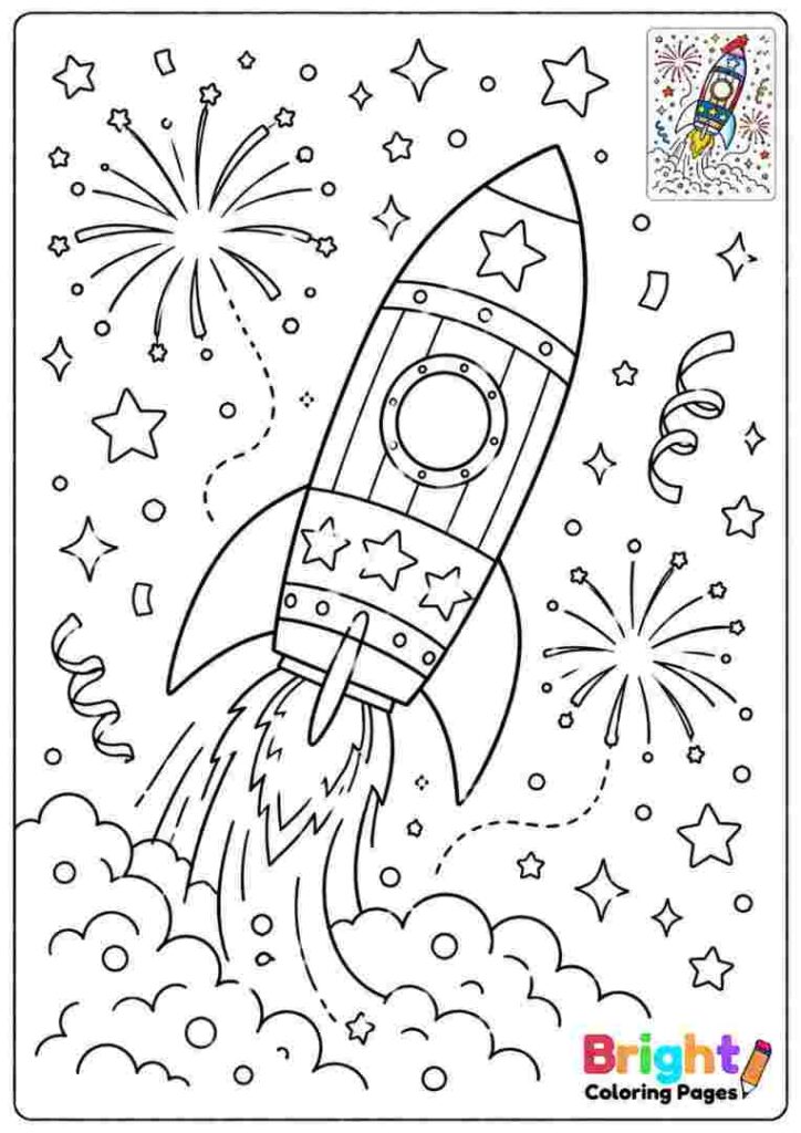 Rocket and Sparkles Page