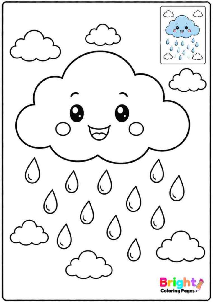 Cloud with Raindrops