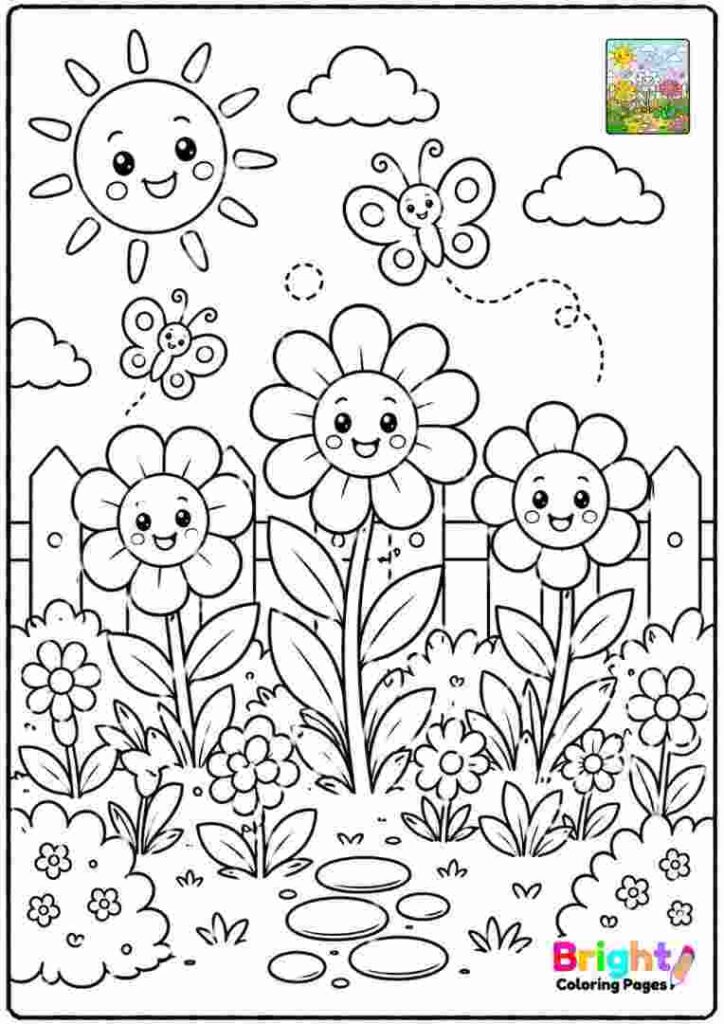 Kind Smiling Garden Scene