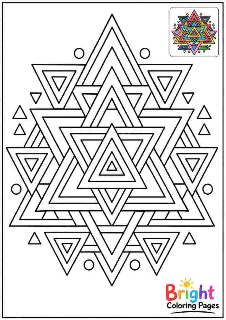 Triangle Tangle Pattern