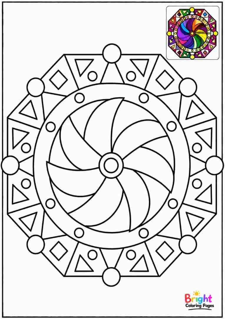 Pinwheel Symmetry Page