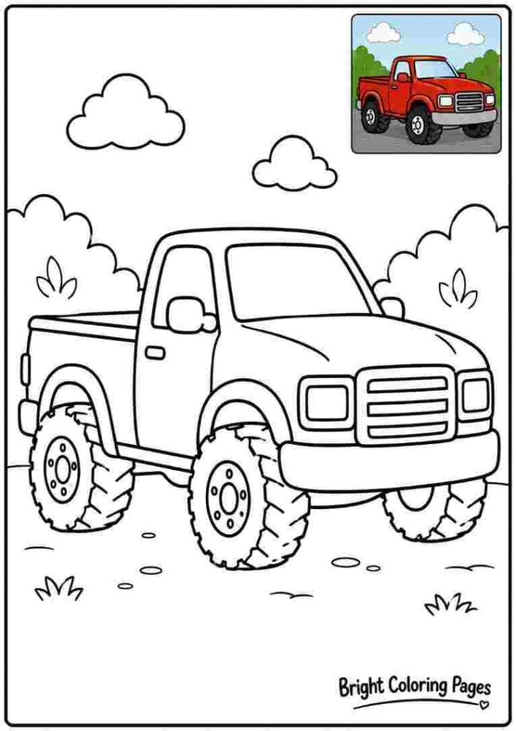 Truck Coloring Page