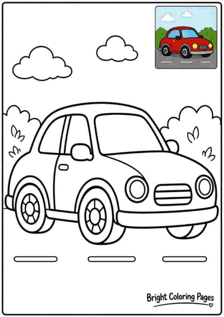 Car Coloring Page