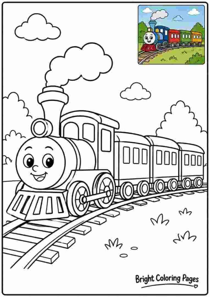 Train Coloring Page