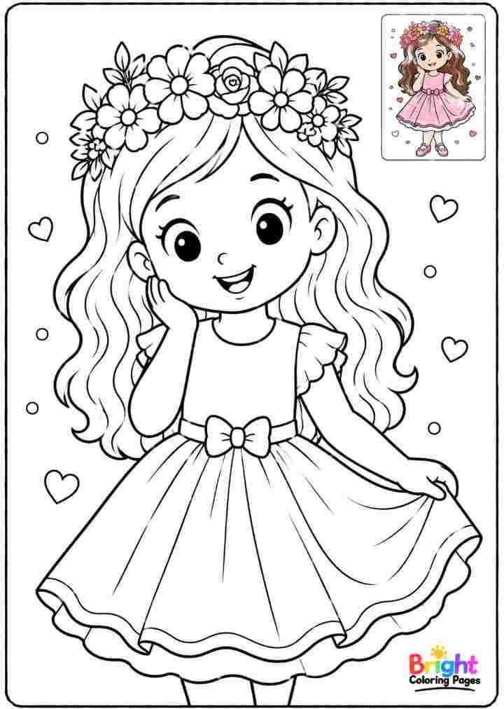 Girl with a Flower Crown 