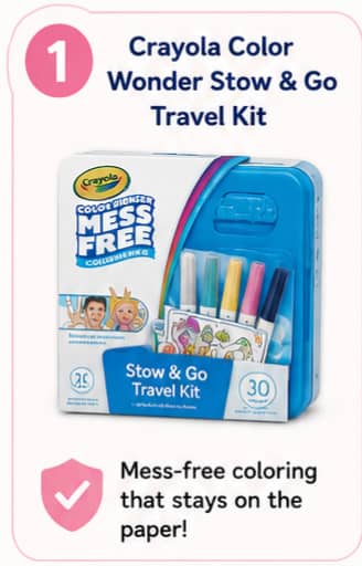 Crayola Color Wonder Mess Free Stow & Go Travel Kit