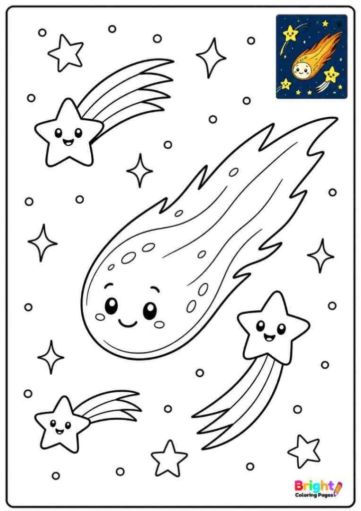 Shooting Stars And A Comet