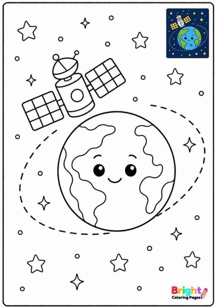 Satellite Orbiting Earth
