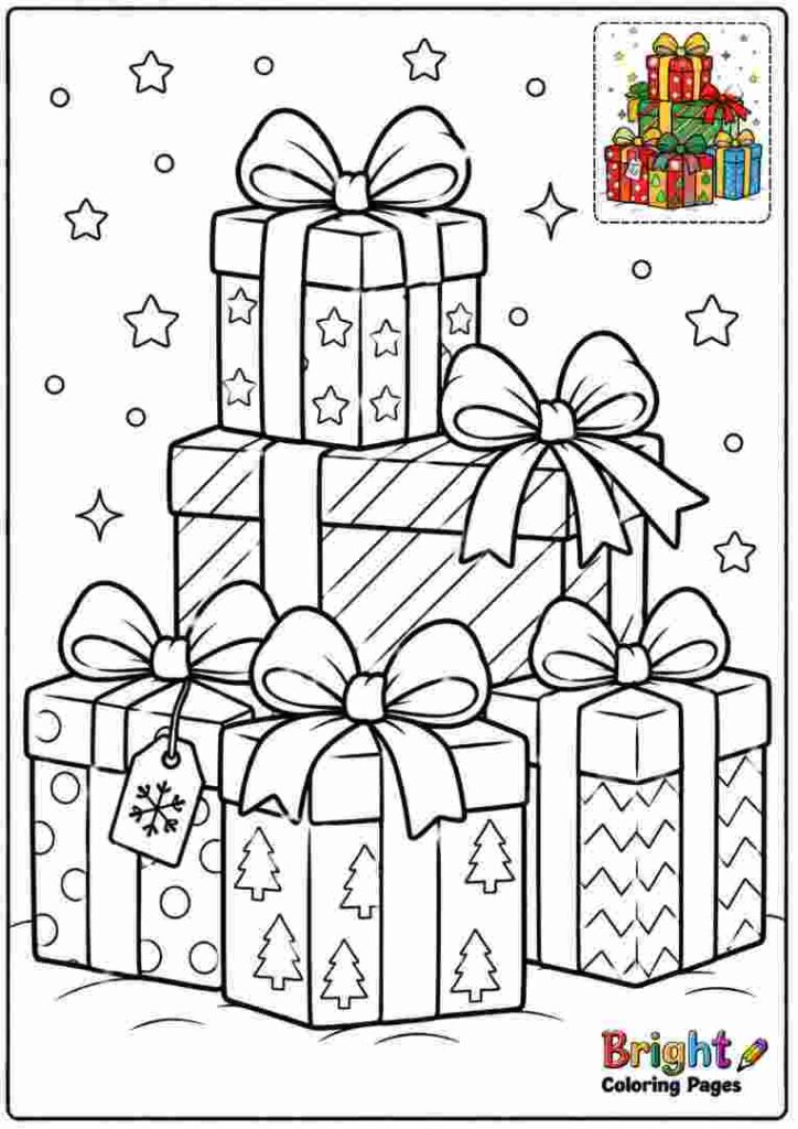 Stack of Christmas Presents