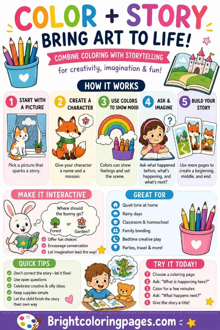 How to Combine Coloring with Storytelling: A Fun, Creative Way to Bring Art to Life