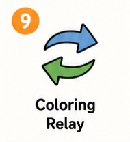Coloring Relay