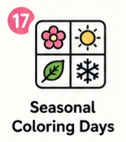 Seasonal Coloring Days