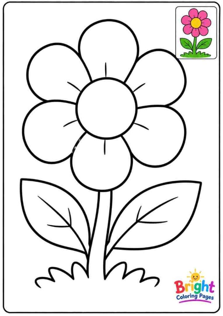 Flower Coloring Page