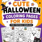 25 Cute Halloween Coloring Pages For Kids (Free Printable Download)
