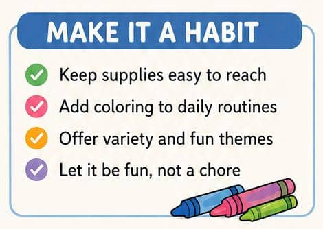 How to Make Coloring a Healthy Habit for kids 