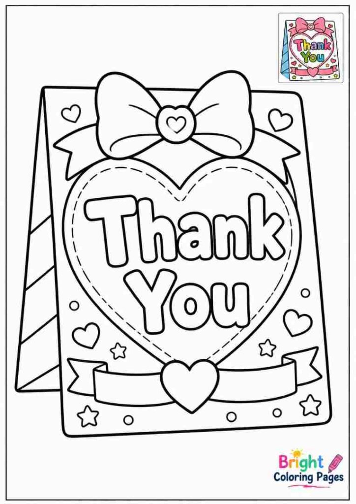 Thank You Coloring Page