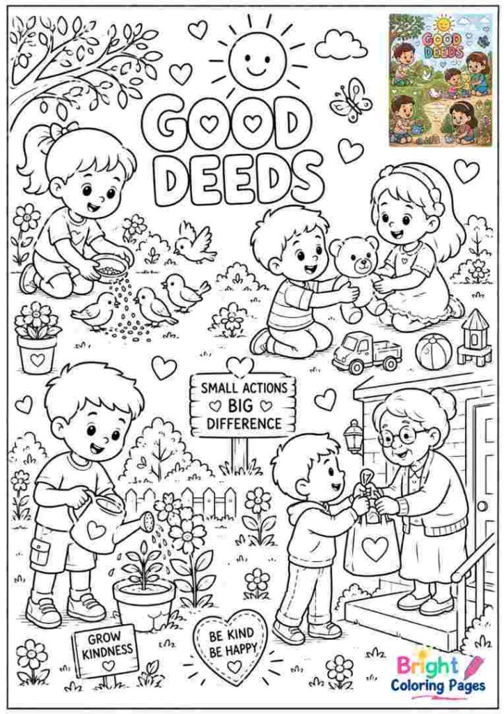 Good Deeds Coloring Page