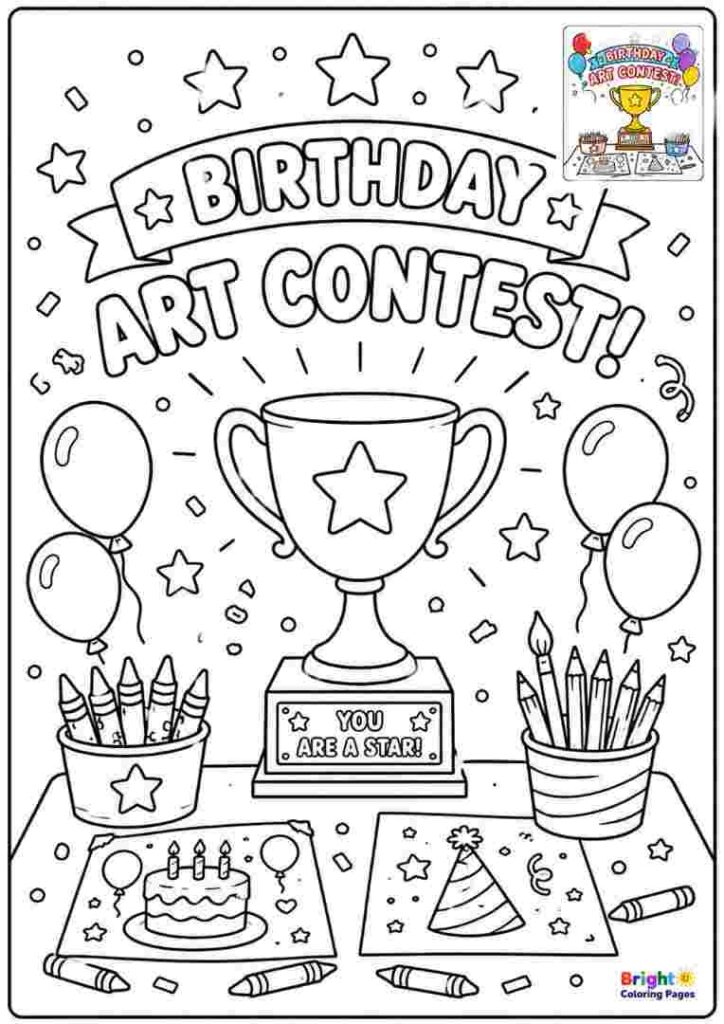 Coloring Contest Page