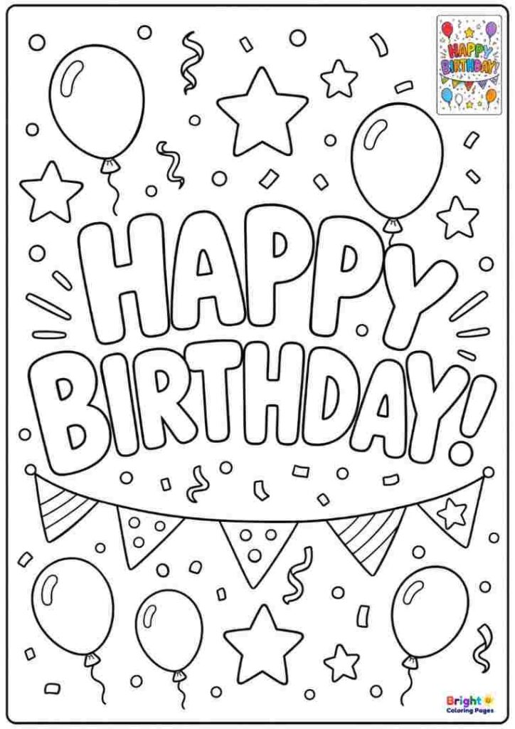 Giant Birthday Poster Page